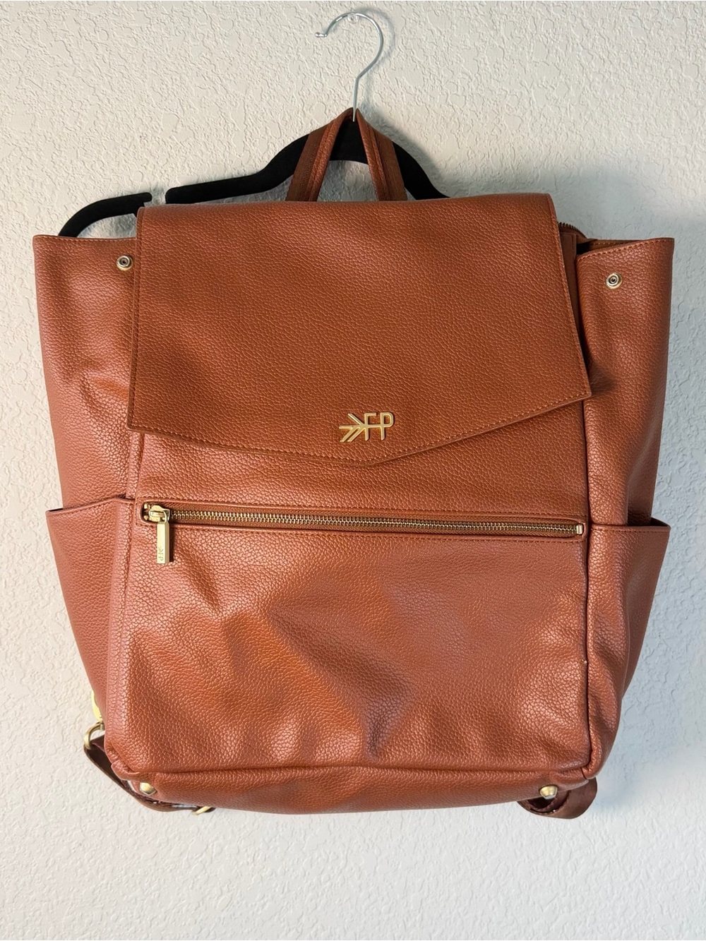 Freshly Picked Cognac Classic Diaper Bag Backpack